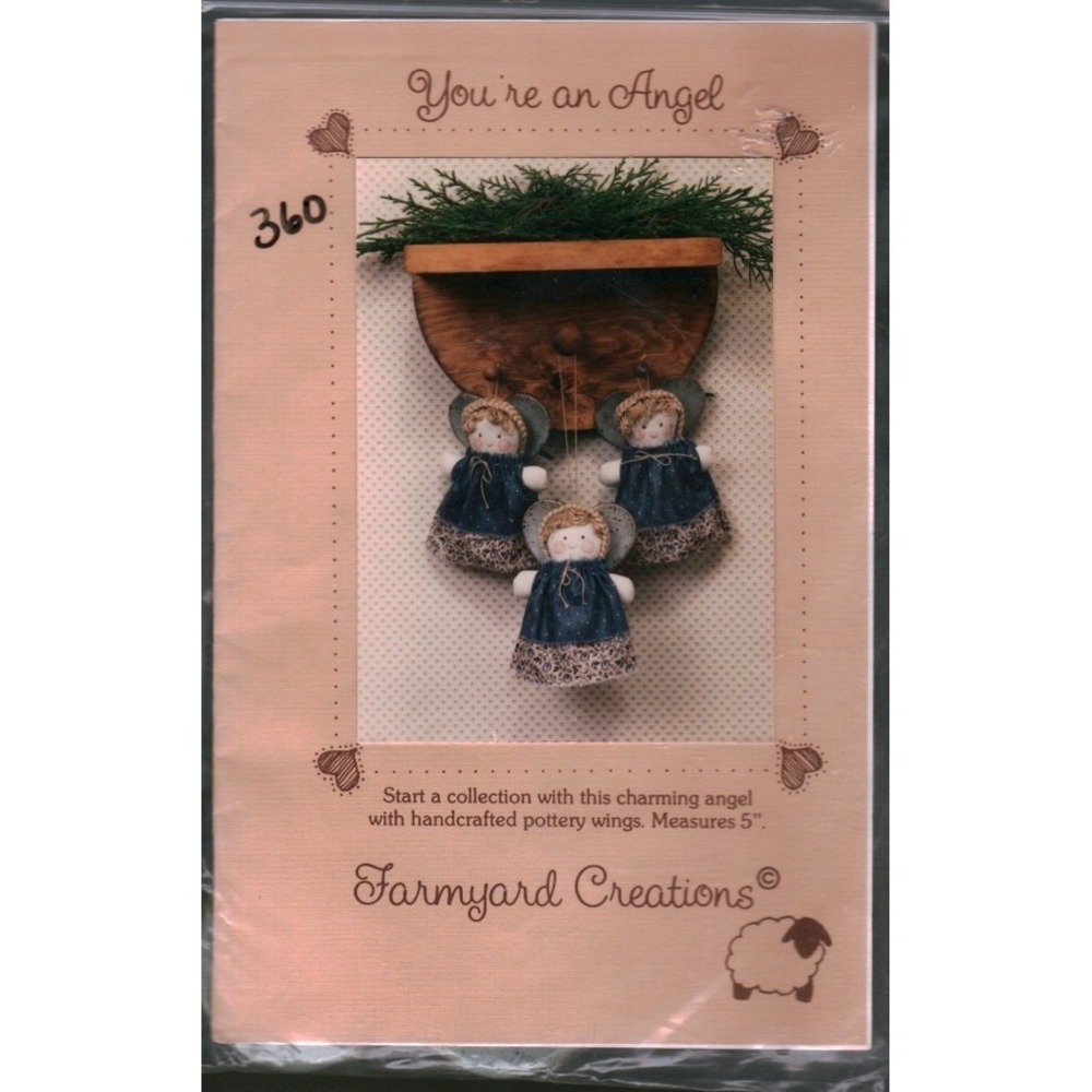 Farmyard Creations You're an Angel Sewing Pattern Karla Eisenach Vintage‎ 1987